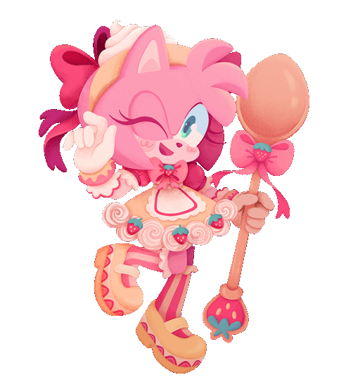 Amy - Animation for Sonic Stamp Rally (2025) (Art: SadLittleCacti)