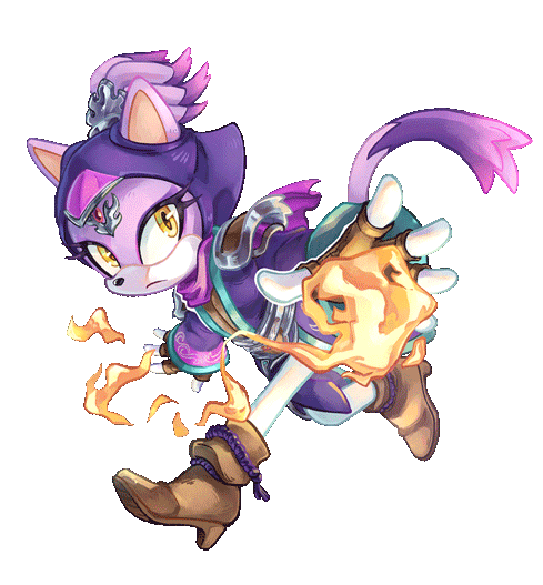 Blaze - Animation for Sonic Stamp Rally (2025) (Art: LazyChickenButt)