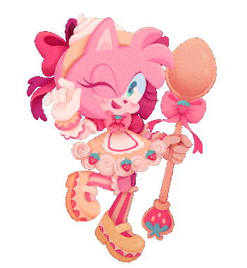 Amy - Animacja na Sonic Stamp Rally (2025) (Ilustracja: SadLittleCacti)