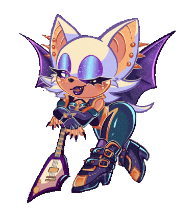 Rogue - Animacja na Sonic Stamp Rally (2025) (Ilustracja: Alak_Draws)