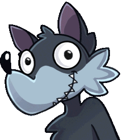 PookieTheWolf - Animowana Emotka (2025) (Ilustracja: Hunnebe4r)