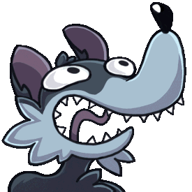 PookieTheWolf - Animowana Emotka (2025) (Ilustracja: by Hunnebe4r)