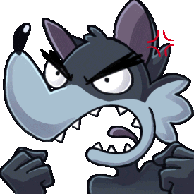 PookieTheWolf - Animowana Emotka (2025) (Ilustracja: Hunnebe4r)