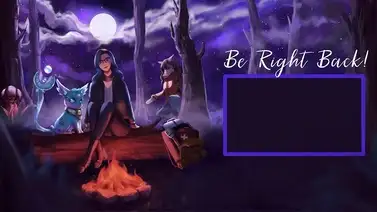 CelestialxZen - Twitch Screen - Be Right Back (2021)  (Ilustracja Sinillus) 