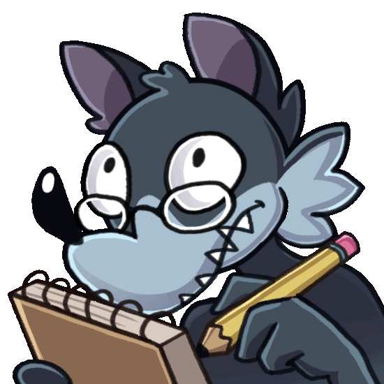 PookieTheWolf - Animated Emote (2025) (Art: Hunnebe4r)