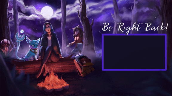 CelestialxZen - Twitch Screen - Be Right Back (2021) (Art: Sinillus) 
