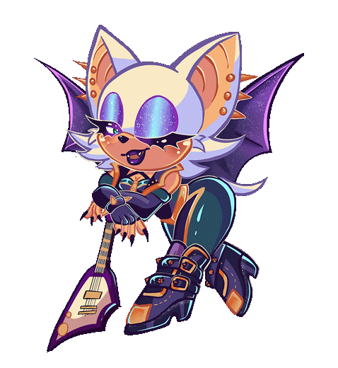 Rogue - Animation for Sonic Stamp Rally (2025) (Art: Alak_Draws)